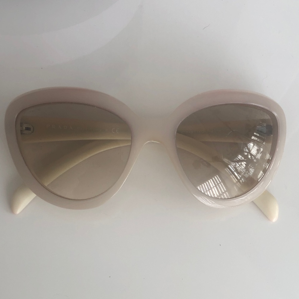 Prada Women’s Cat-Eye Sunglasses in Pale Pink